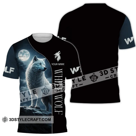 Unisex Shirt - Custom White Wolf 3D Shirt style option 2