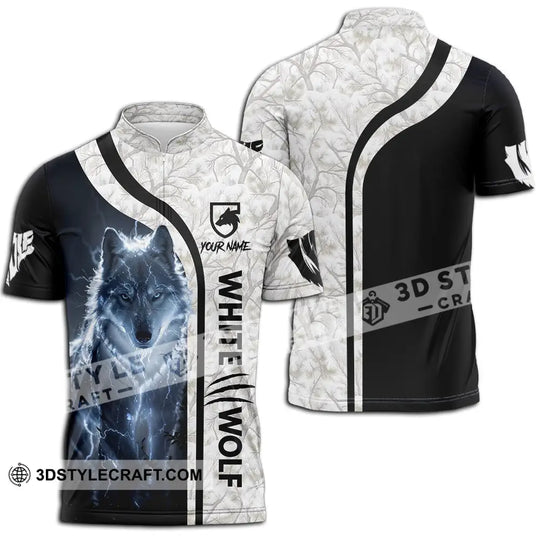 Unisex Shirt - Custom White Wolf 3D Shirt style option 3