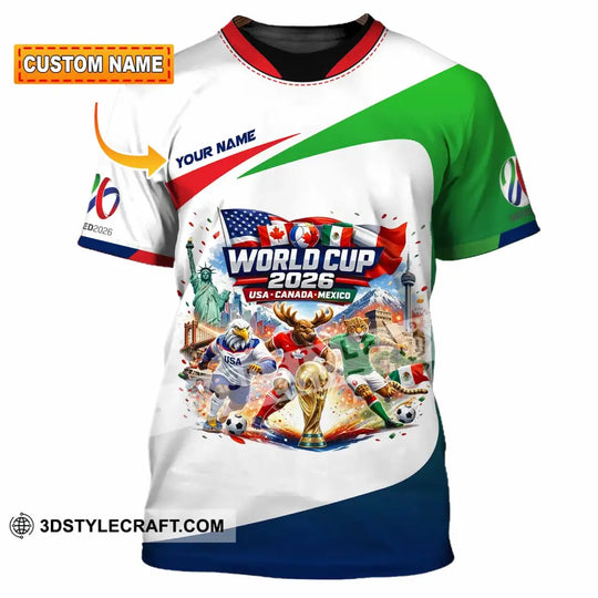 Unisex Shirt - Custom World Cup 2026 3D Shirt style option 1