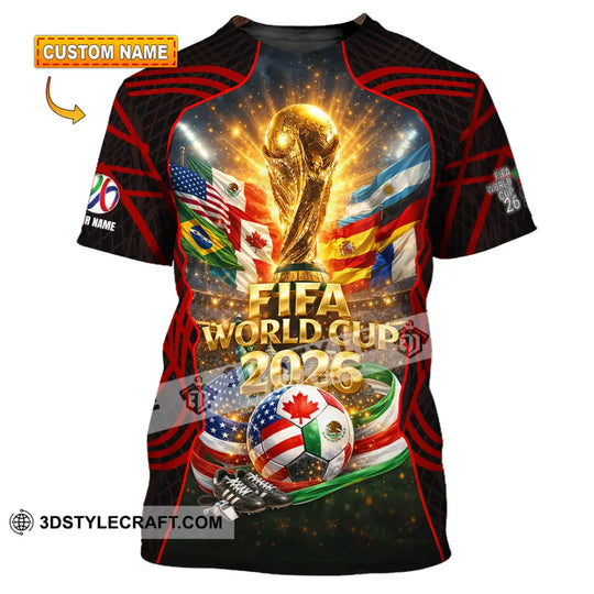 Unisex Shirt - Custom World Cup 2026 3D Shirt style option 1