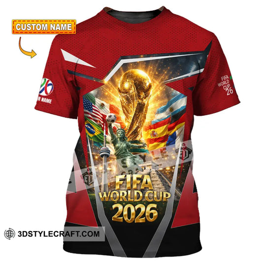 Unisex Shirt - Custom World Cup 2026 3D Shirt style option 1