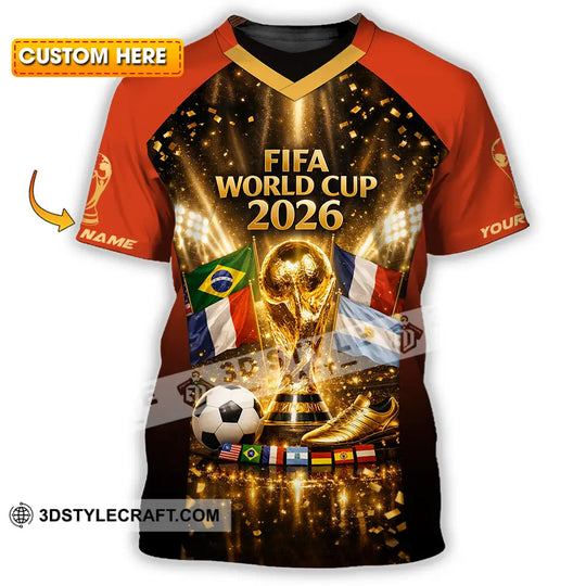 Unisex Shirt - Custom World Cup 2026 3D Shirt style option 1