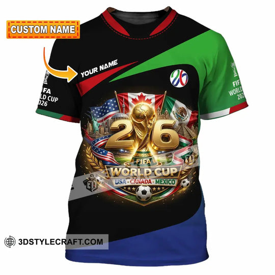 Unisex Shirt - Custom World Cup 2026 3D Shirt style option 1