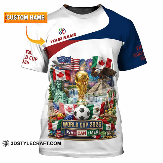 Unisex Shirt - Custom World Cup 2026 3D Shirt style option 1