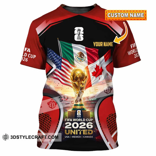 Unisex Shirt - Custom World Cup 2026 3D Shirt style option 1