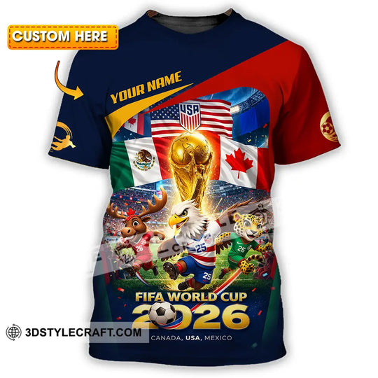 Unisex Shirt - Custom World Cup 2026 3D Shirt style option 1