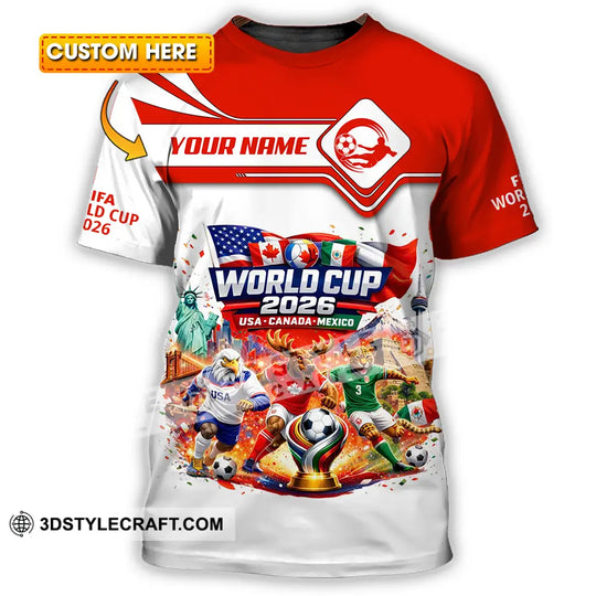 Unisex Shirt - Custom World Cup 2026 3D Shirt style option 1
