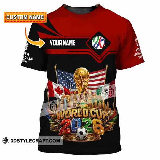 Unisex Shirt - Custom World Cup 2026 3D Shirt style option 1
