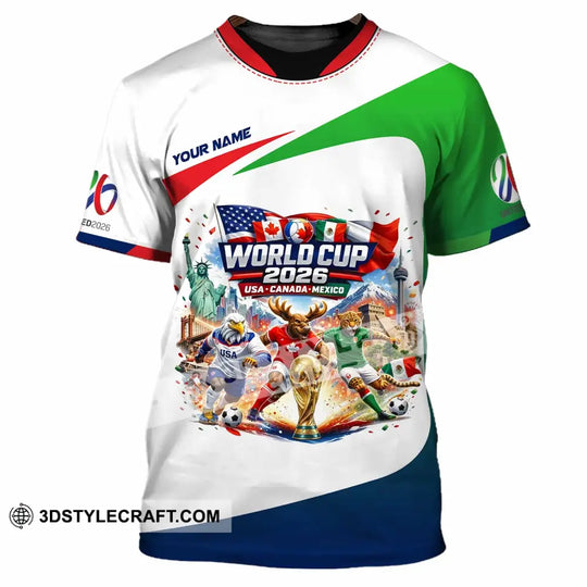 Unisex Shirt - Custom World Cup 2026 3D Shirt style option 2