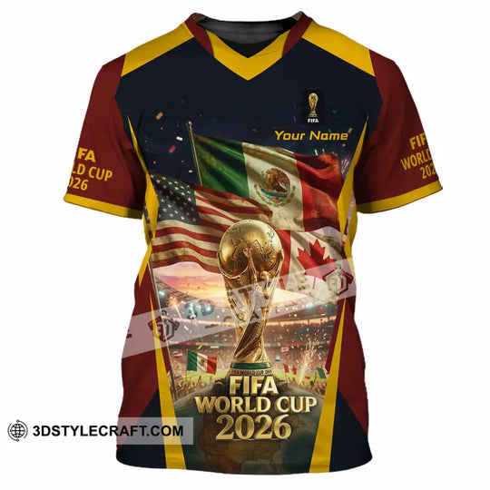 Unisex Shirt - Custom World Cup 2026 3D Shirt style option 2