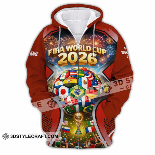 Unisex Shirt - Custom World Cup 2026 3D Shirt style option 3