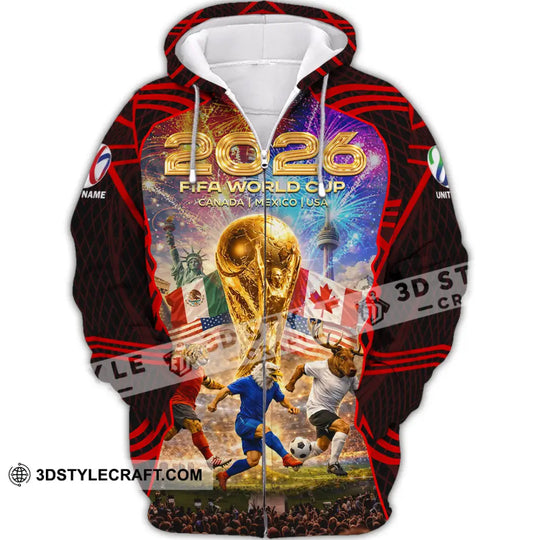 Unisex Shirt - Custom World Cup 2026 3D Shirt style option 3