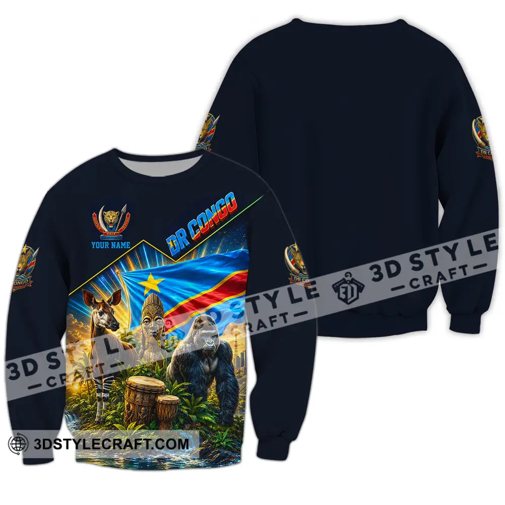 Unisex Shirt - Custom World Cup 2026 Dr Congo Shirt - Long Sleeve / S - T-shirt