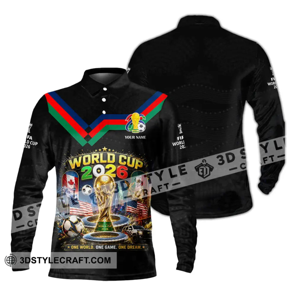 Unisex Shirt - Custom World Cup 2026 Shirt - Long Sleeve Polo / S - T-shirt