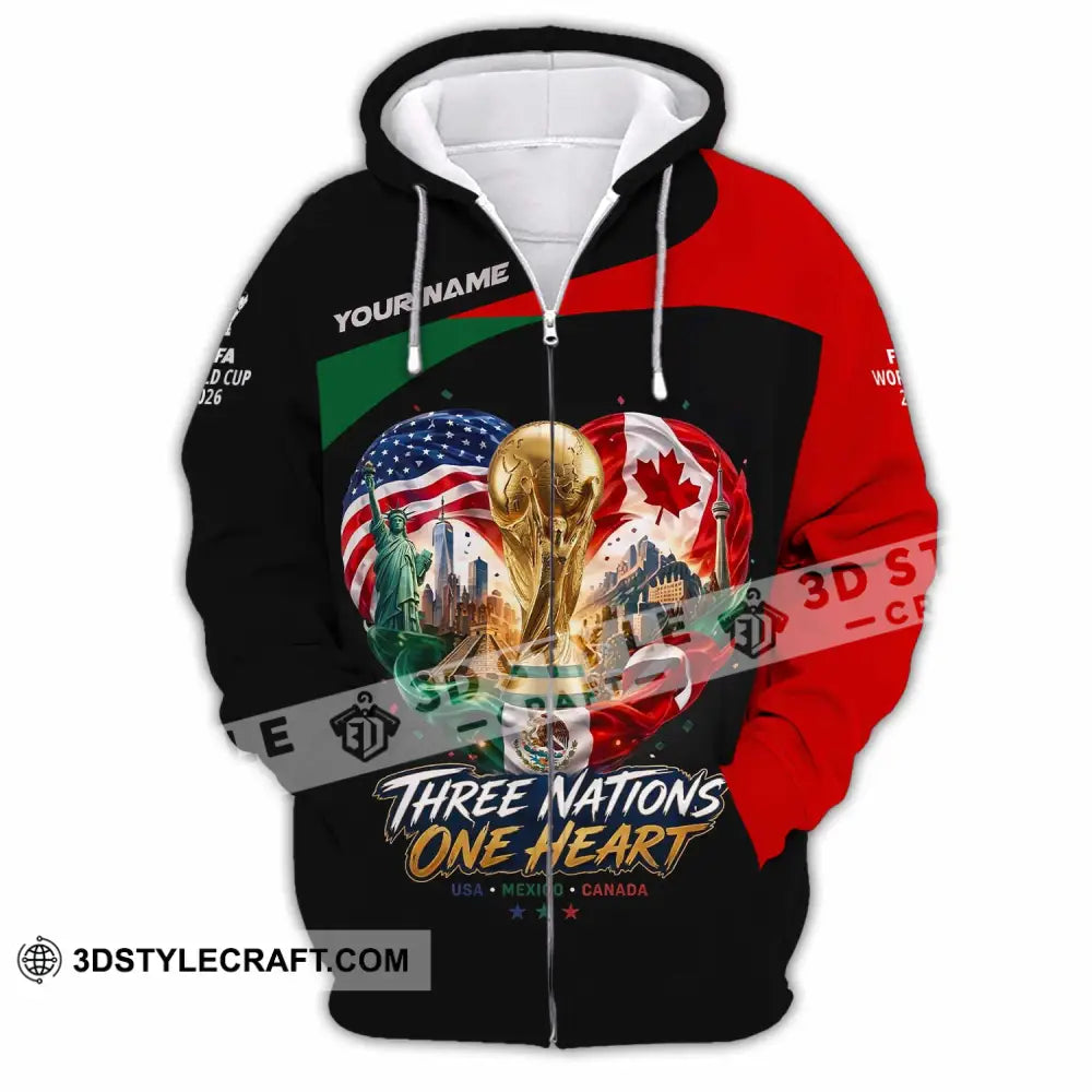 Unisex Shirt - Custom World Cup 2026 Shirt - Zipper Hoodie / S - T-shirt