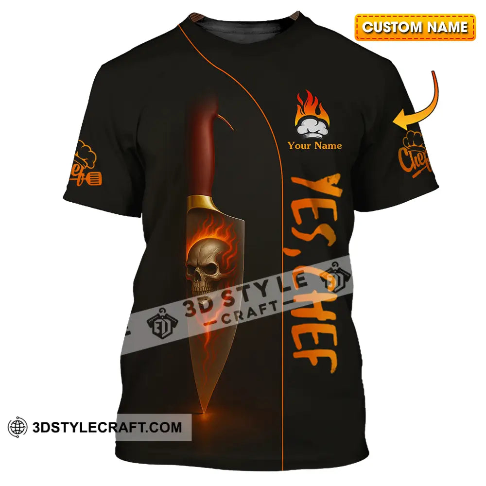 Unisex Shirt Custom Yes Chef Shirt T shirt