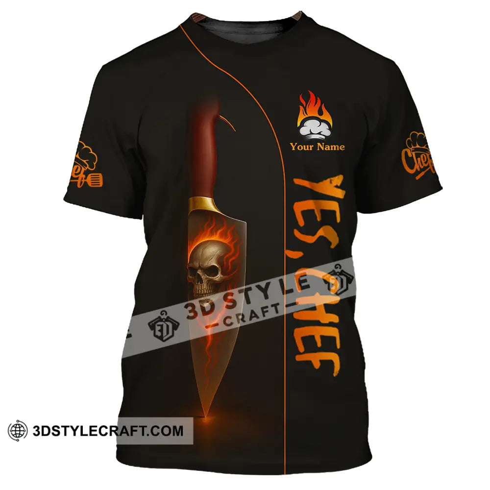 Unisex Shirt Custom Yes Chef Shirt T Shirt / S T shirt