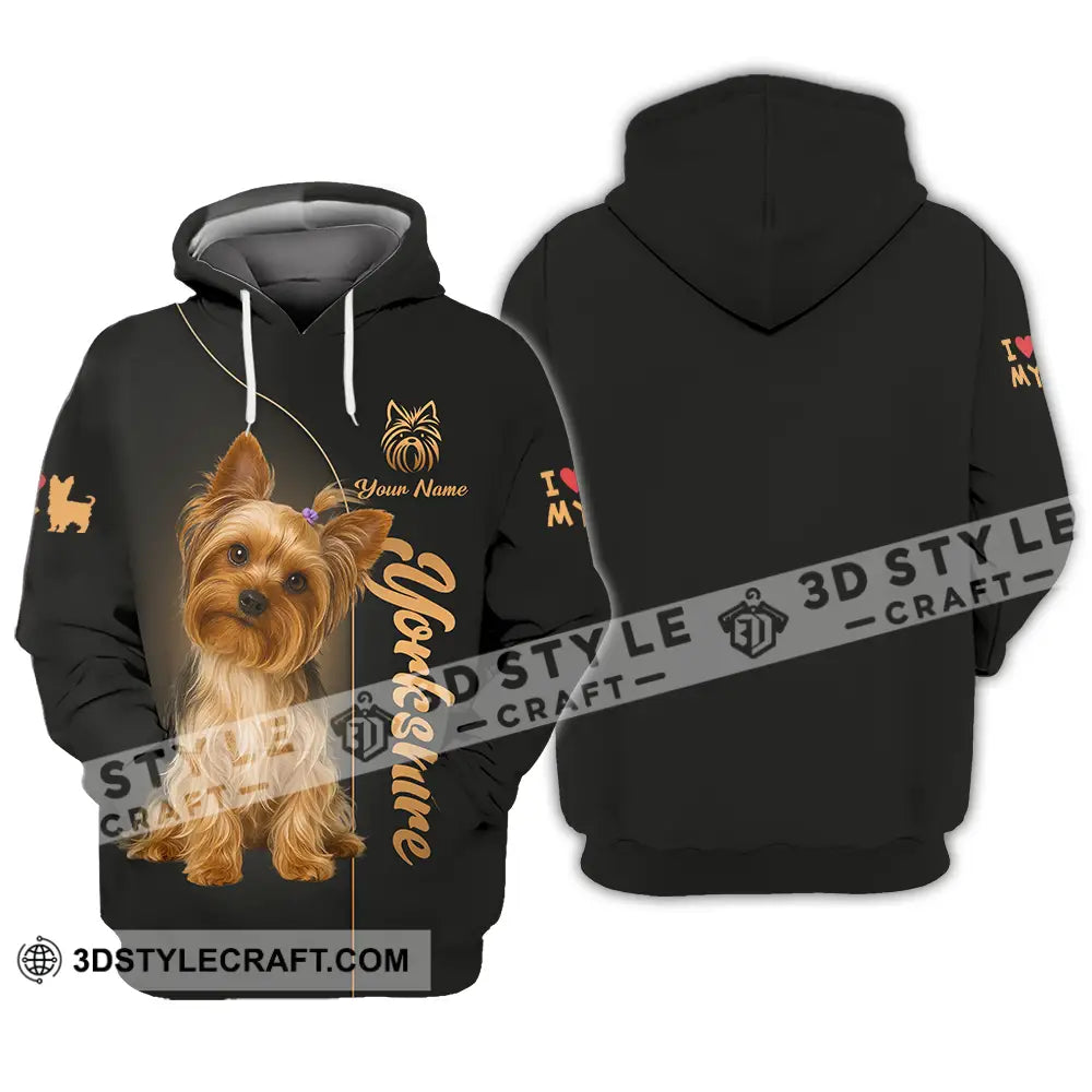 Unisex Shirt - Custom Yorkshire Terrier Shirt Hoodie / S T-shirt