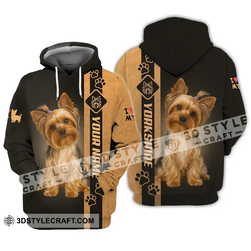 Unisex Shirt - Custom Yorkshire Terrier Shirt Hoodie / S T-shirt