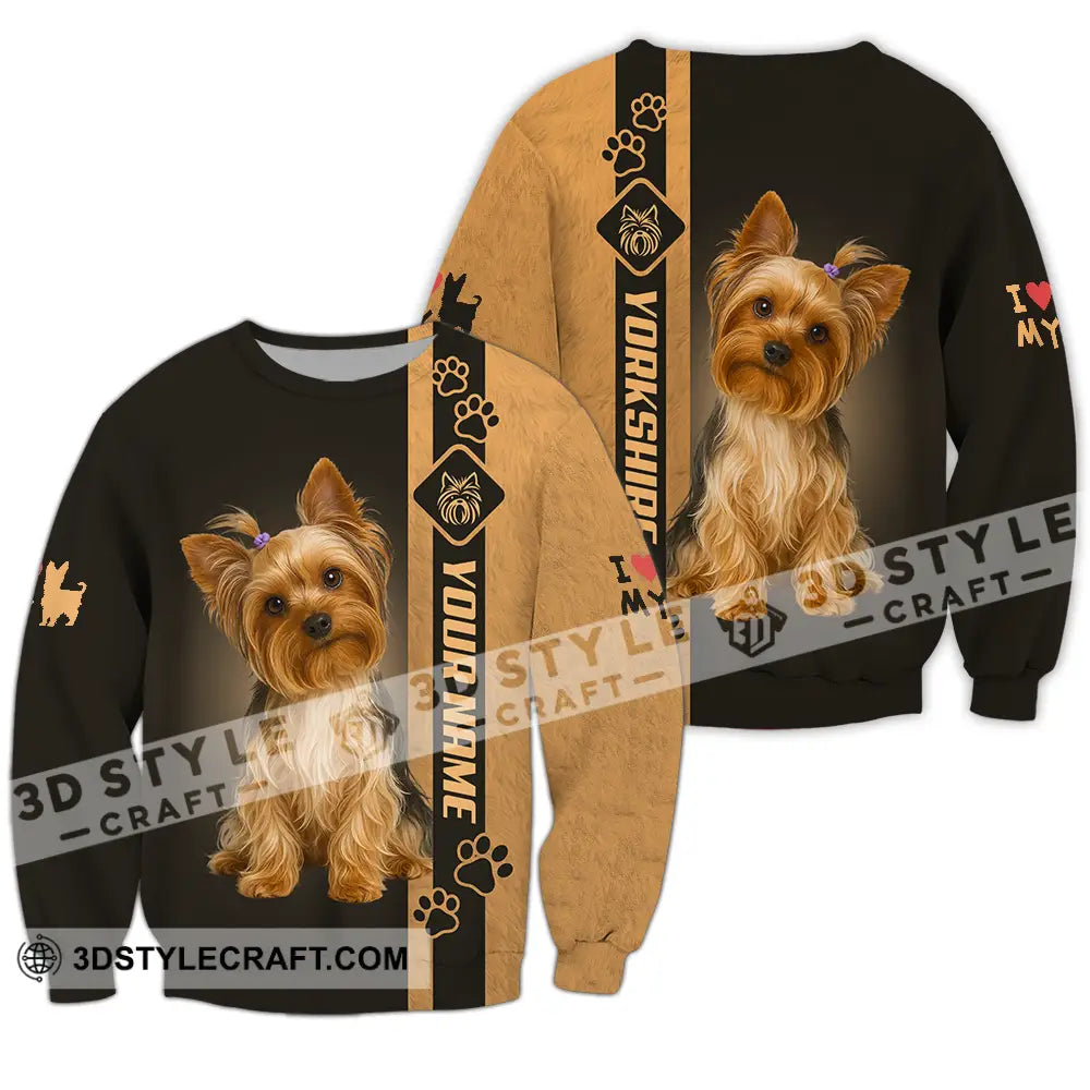 Unisex Shirt - Custom Yorkshire Terrier Shirt Long Sleeve / S T-shirt