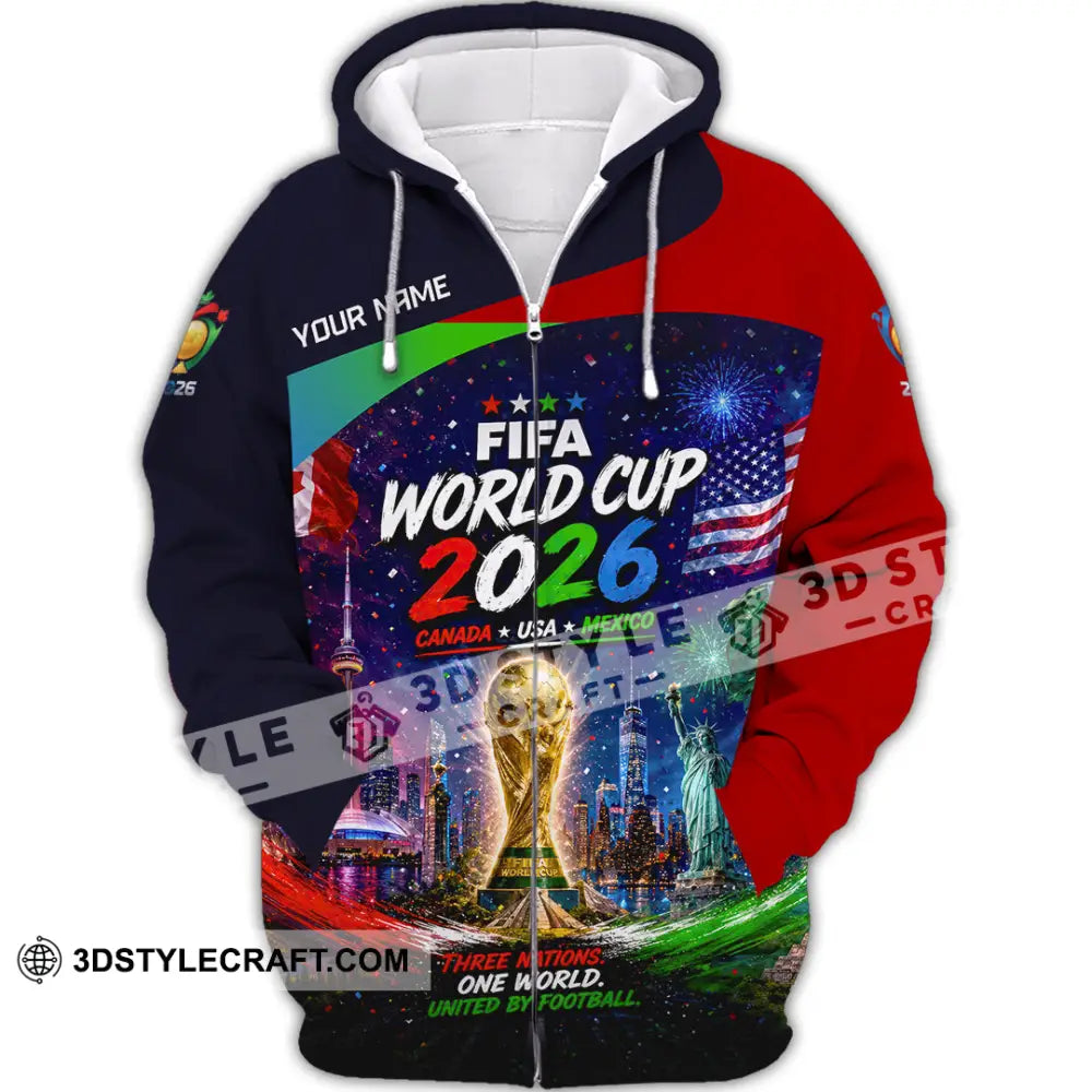 Unisex Shirt - Custom World Cup 2026 Shirt - Zipper Hoodie / S - T-shirt