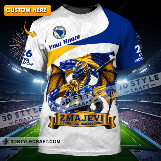 Unisex Shirt - Custom Zmajevi World Cup 2026 3D Shirt style option 1