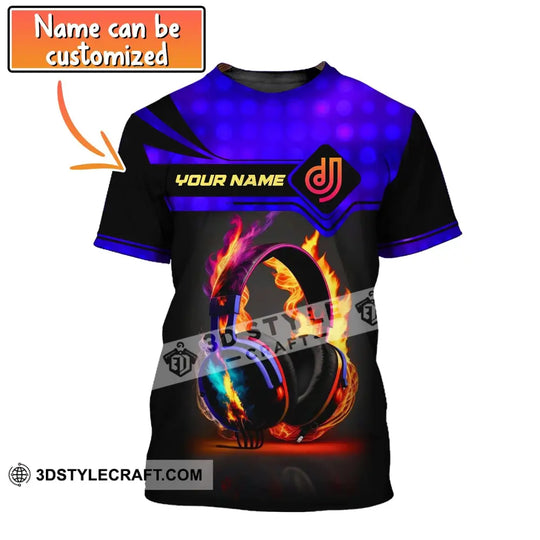 Unisex Shirt, Disc Jockey T-Shirt, Custom Name DJ Shirt, Gift For DJ style option 1