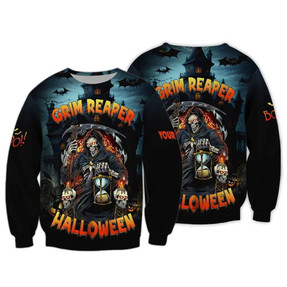 Unisex Shirt Halloween Monster Hoodie For Long Sleeve / S T-Shirt