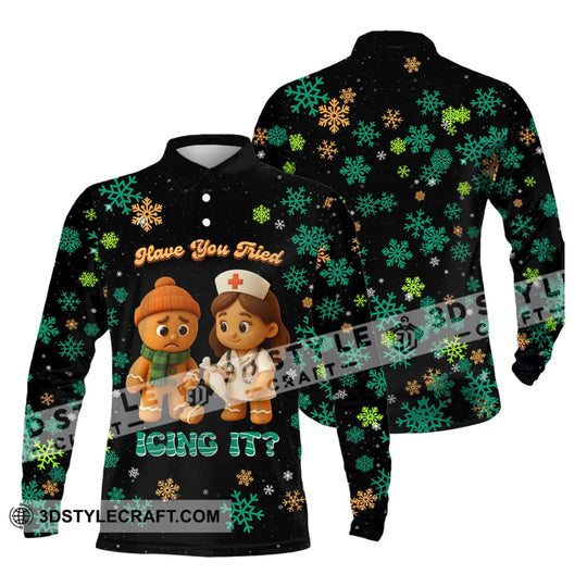 Unisex Shirt - Have You Tried Icing It, Christmas Shirt style option 3