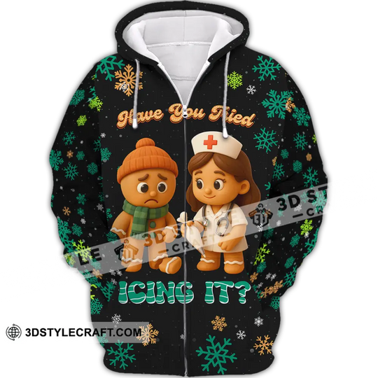Unisex Shirt - Have You Tried Icing It, Christmas Shirt style option 2