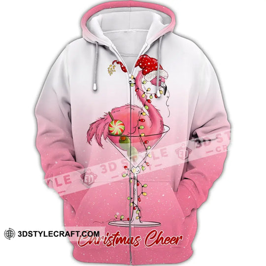Unisex T-Shirt, Christmas Flamingo Shirt, Christmas Hoodie, Shirt For Christmas style option 2