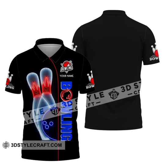 Unisex T-Shirt, Custom Name Bowling T-Shirt, Bowling Love, Shirt For Bowling Lovers style option 4