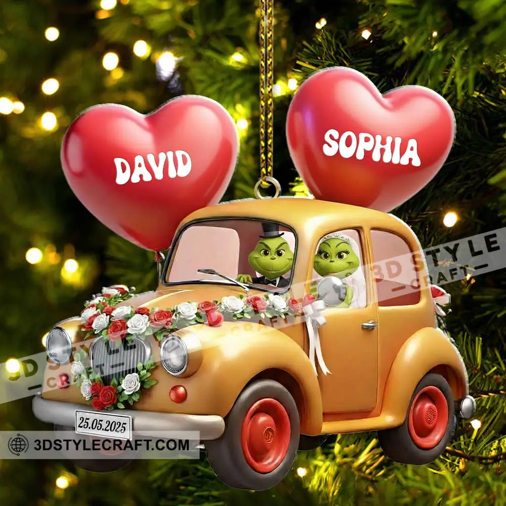 Wedding Car Home Decor Christmas Ornament Personalized Ornament Ornament