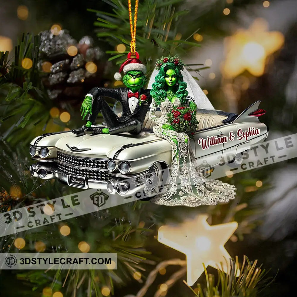 Wedding Home Decor Christmas Ornament Personalized