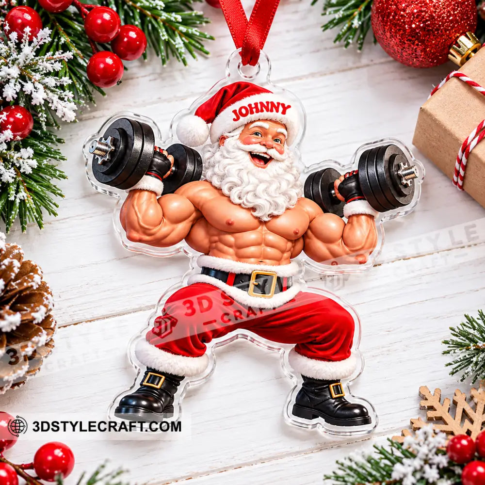 Weightlifting Home Decor Christmas Ornament Personalized Ornament - Ornament