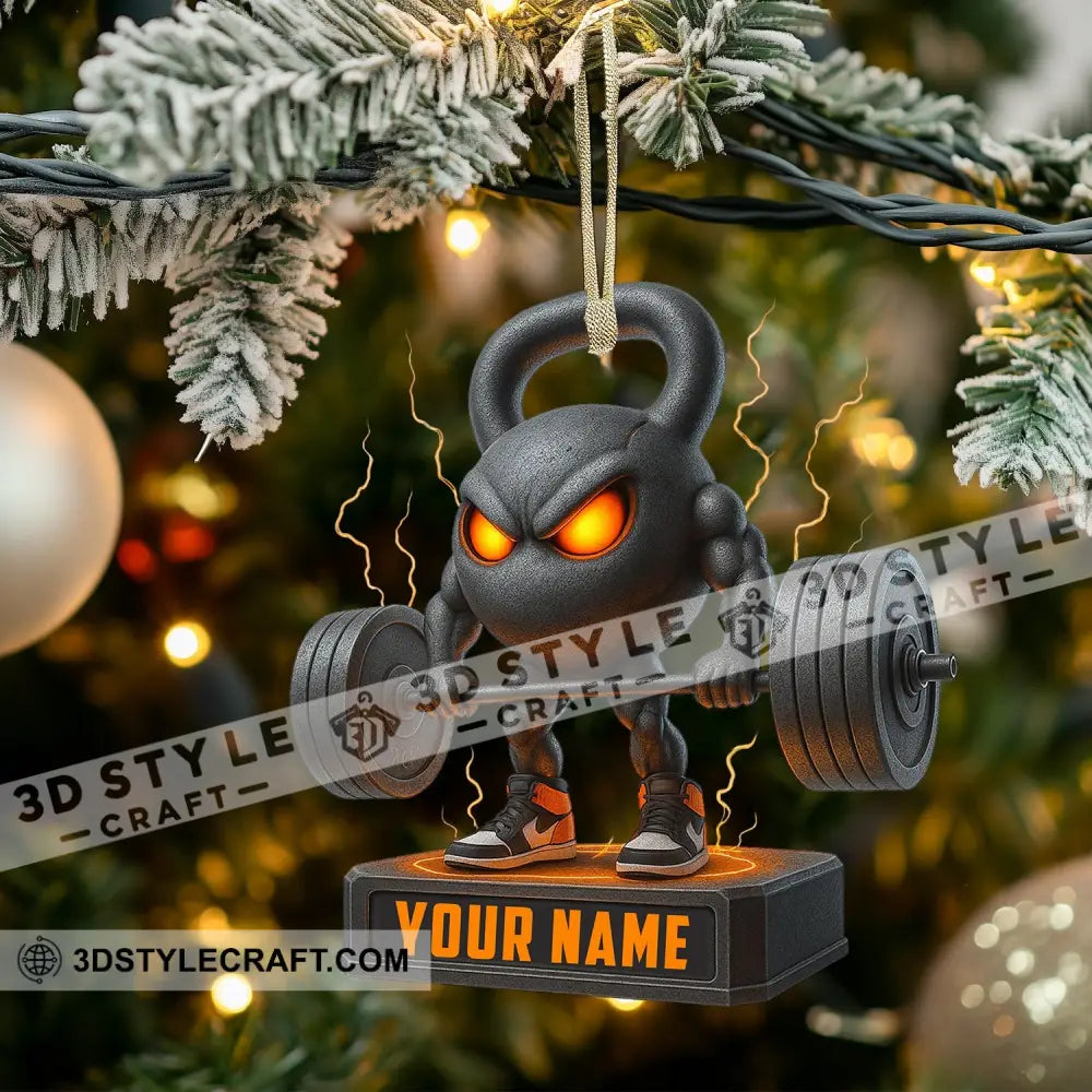 Weightlifting Home Decor Christmas Ornament Personalized Ornament Ornament