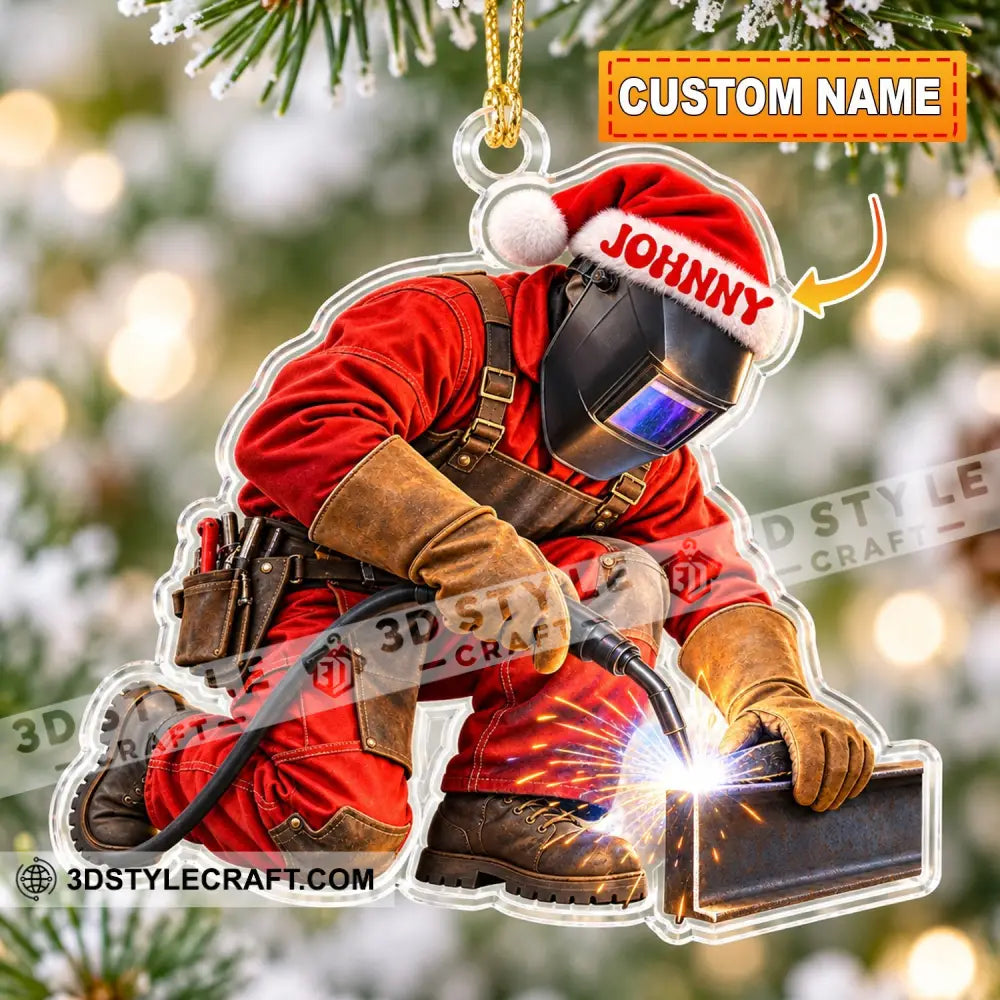 Welder Home Decor Christmas Ornament Personalized Ornament - 3.54’’ / 1 Ornament - Ornament