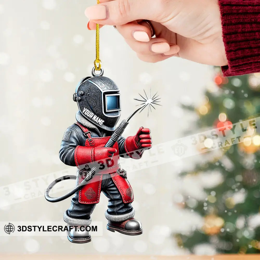 Welder Home Decor Christmas Ornament Personalized