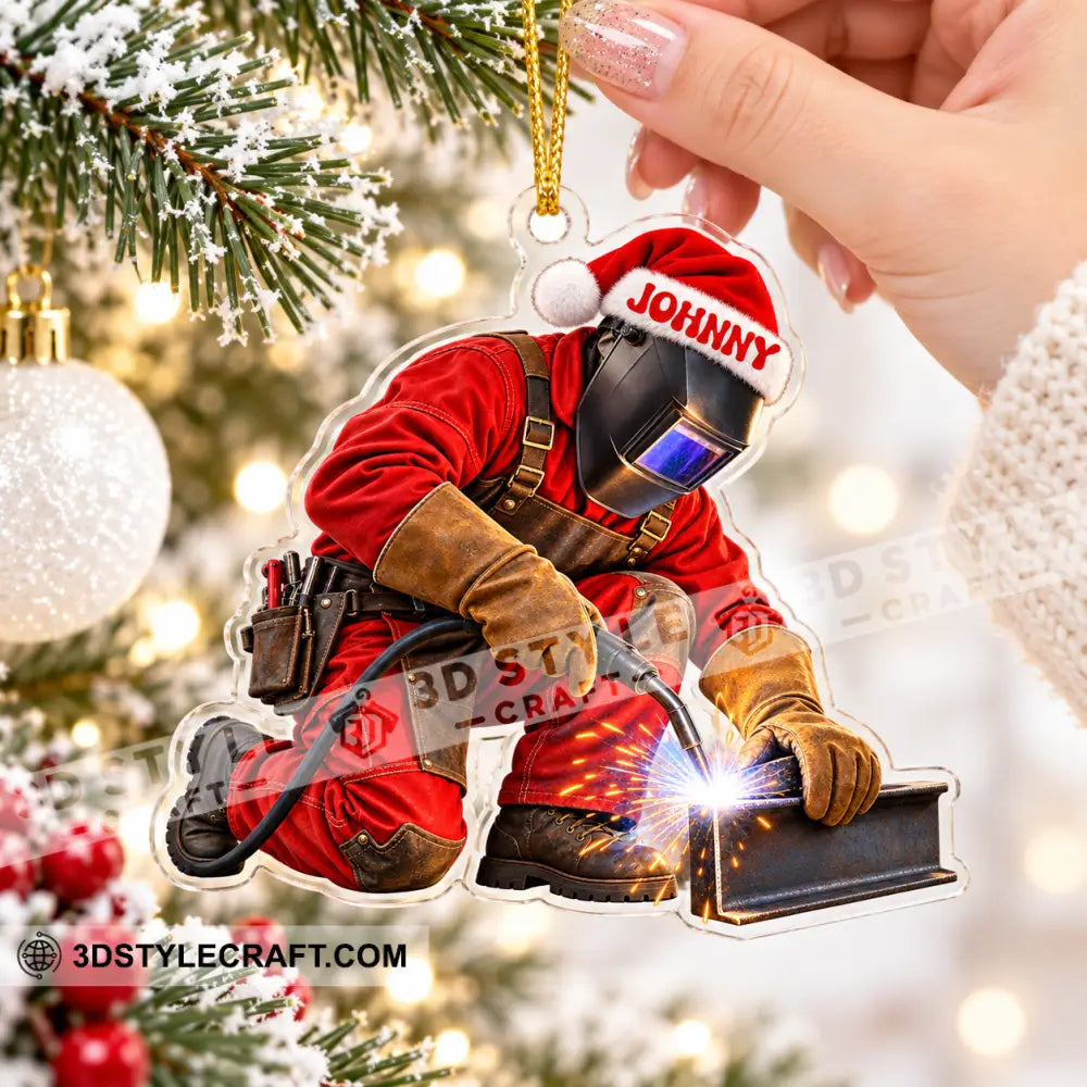 Welder Home Decor Christmas Ornament Personalized Ornament - Ornament