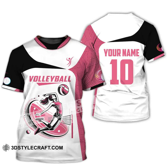 Woman Shirt, Custom Name and Number Volleyball Shirt, Volleyball Polo Long Sleeve, Volleyball Club Uniform, Volleyball Lover Gift style option 2