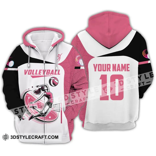 Woman Shirt, Custom Name and Number Volleyball Shirt, Volleyball Polo Long Sleeve, Volleyball Club Uniform, Volleyball Lover Gift style option 3