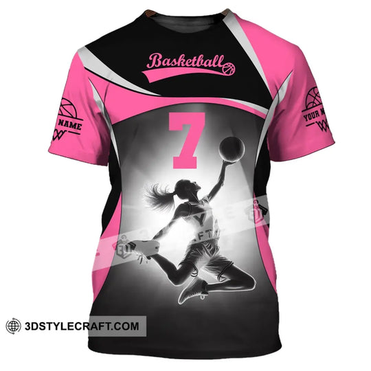Woman Shirt, Custom Name and Number Volleyball Shirt, T-Shirt for Volleyball Team, Gift for Volleyball Players style option 2