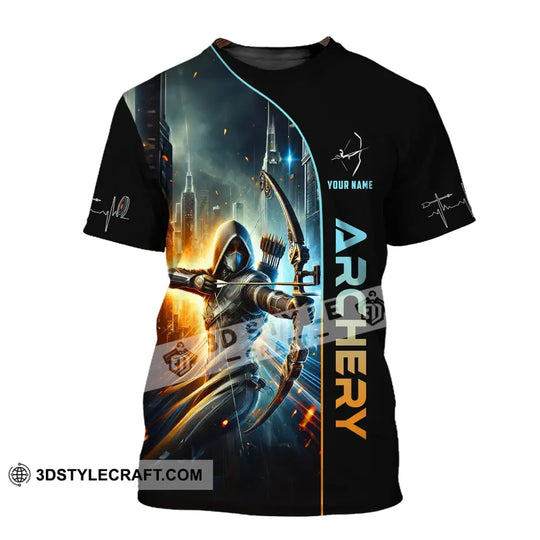 Woman Shirt, Custom Name Archer Shirt, Archery Polo Long Sleeve, Archer Gift style option 2