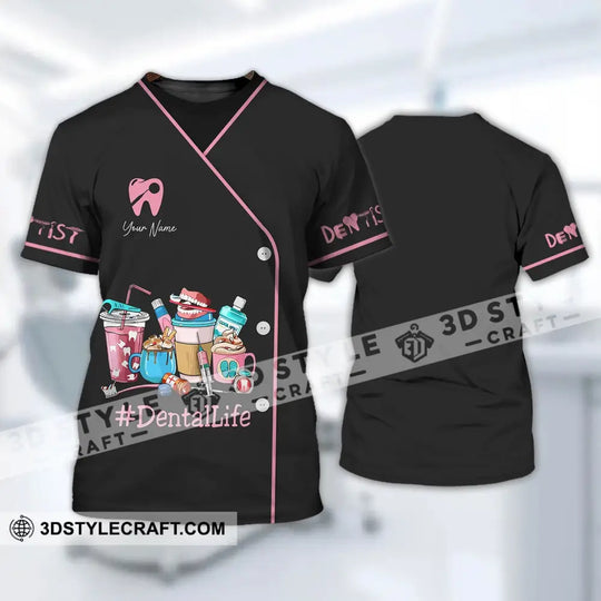 Woman Shirt - Custom Name Dentist T-Shirt - Dental Life- Gift For Dentists style option 3