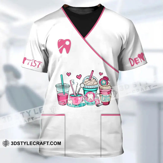 Woman Shirt - Custom Name Dentist T-Shirt - Personalized Dental Shirt - Gift For Dentists style option 2