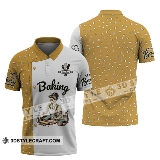 Woman Shirt, Custom Name Shirt for Baker, Bakery Chef Shirt, Baking Lovers Gift style option 4