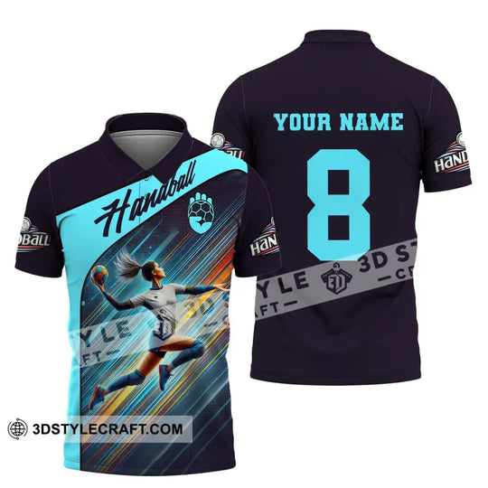 Woman Shirt, Custom Name Handball Shirt, Handball T-Shirt  Hoodie, Shirt for Handball Players style option 4