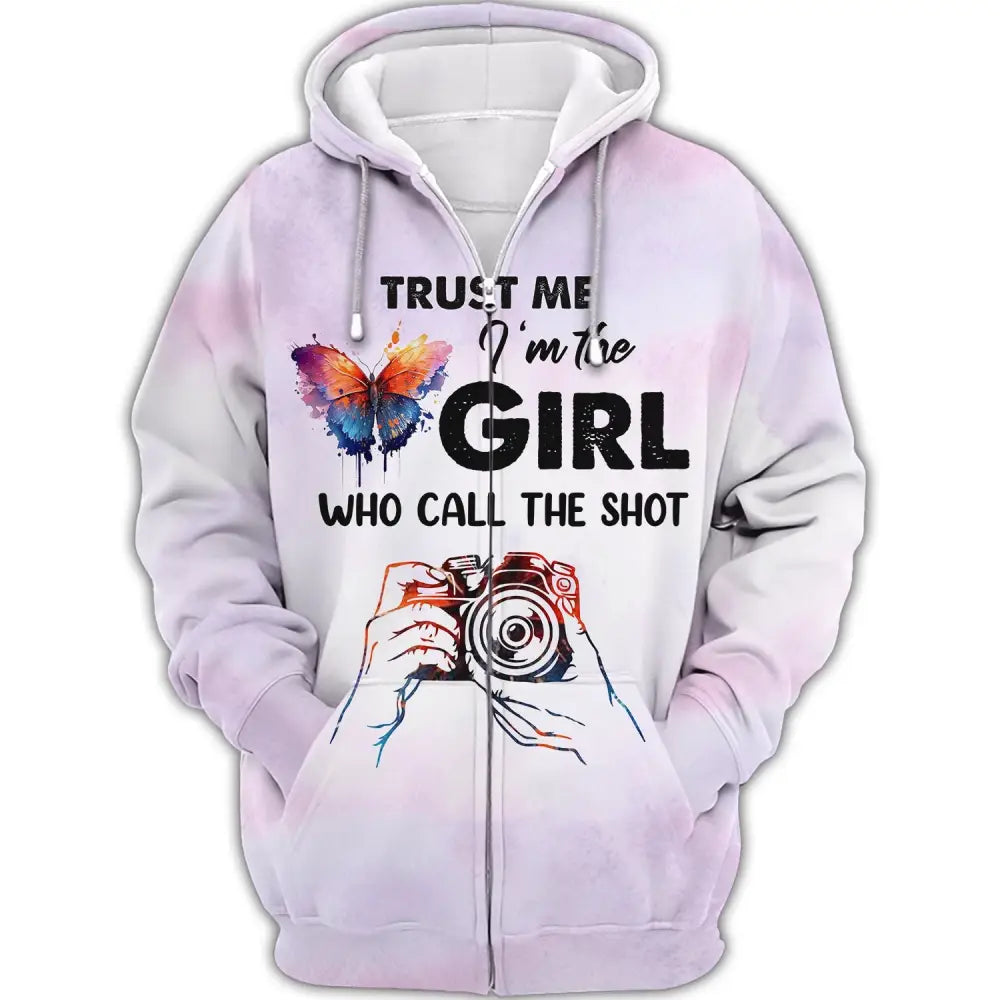 Woman Shirt Photographer The Girl Who Call Shot T-Shirt For Photographers Hoodie / S T-Shirt