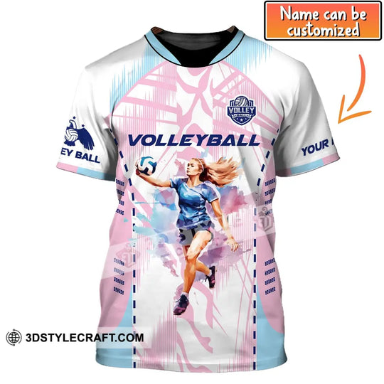Woman Shirt, Volleyball Custom Shirt, Volleyball Team, T-Shirt for Volleyball Club, Gift for Volleyball Players style option 1