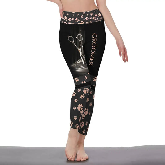 Women Clothing Groomer Legging Pants For